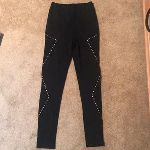 Black fashion leggings